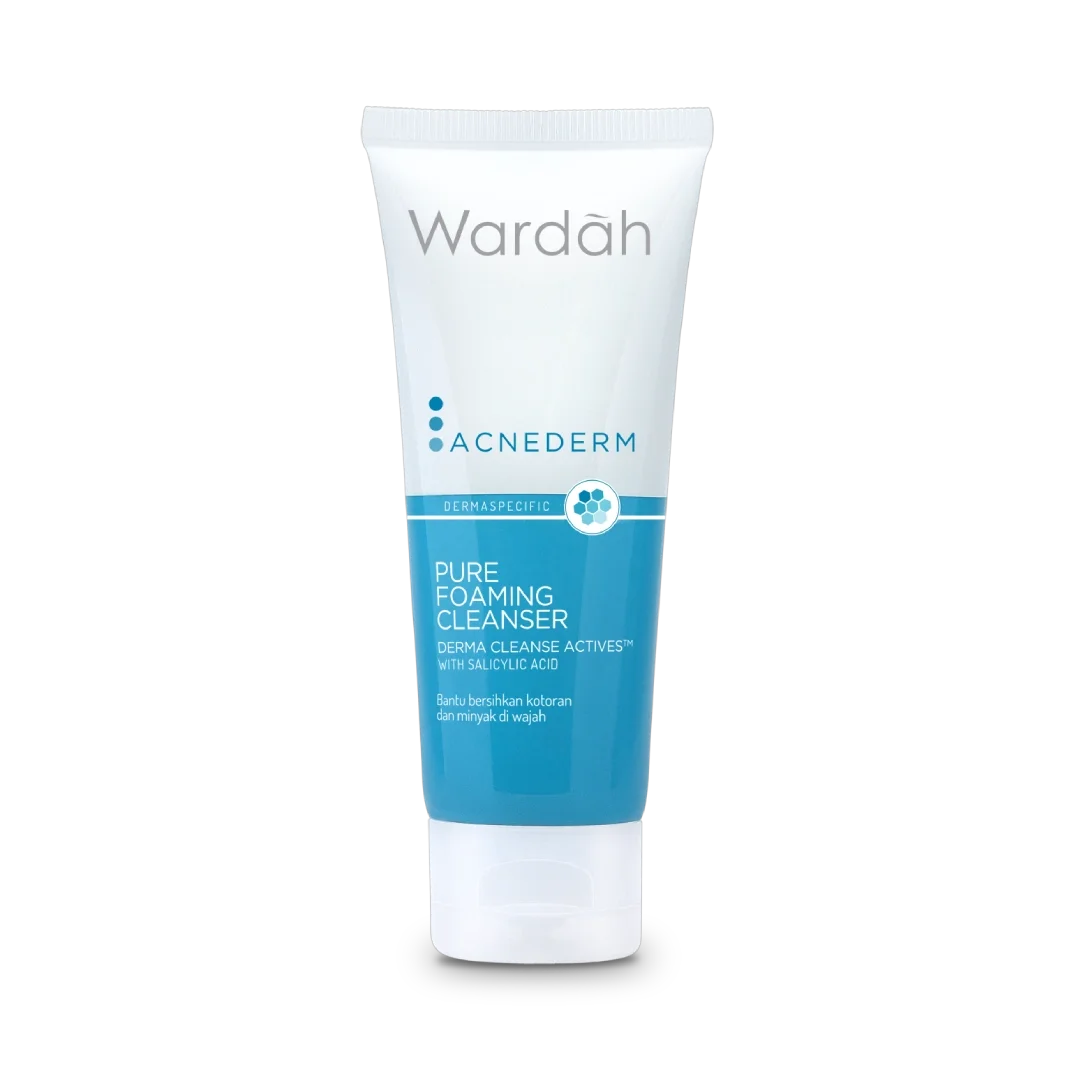 Wardah Acnederm Pure Foaming Cleanser 60 ml | Sabun Wajah/Sabun Muka