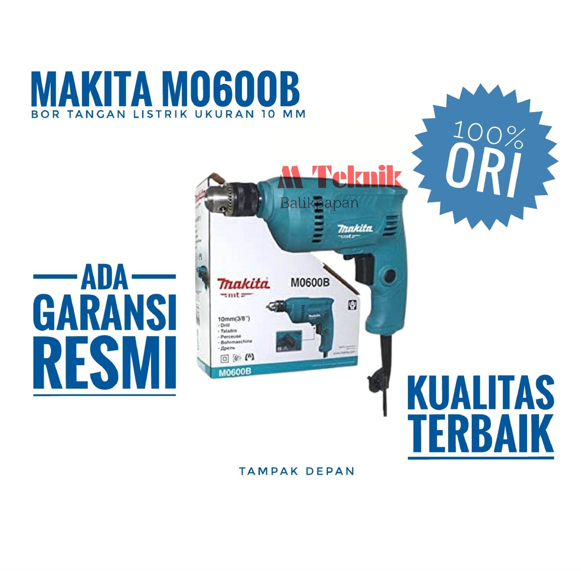 Mesin Bor Tangan Listrik Makita M B Besi Mm Drill Kayu Mm M B Lazada Indonesia