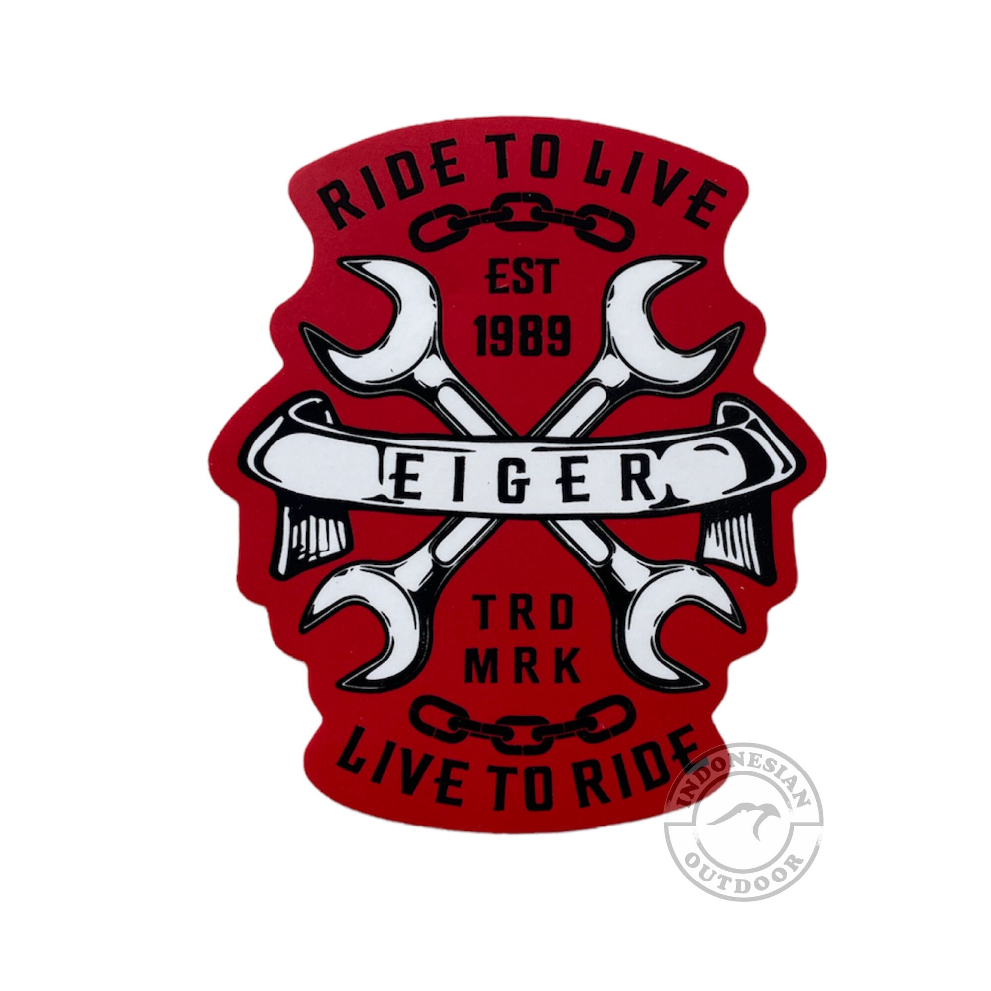 Sticker Eiger Sticker Eiger Original Riding Kandele Trade Mark Satuan - Stiker ...