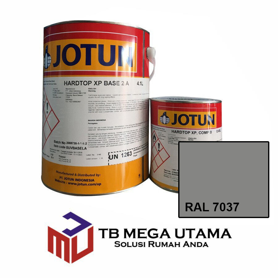 Jotun Hardtop XP - RAL 7037 Kemasan 5 Liter 2 Komponen | Cat ...