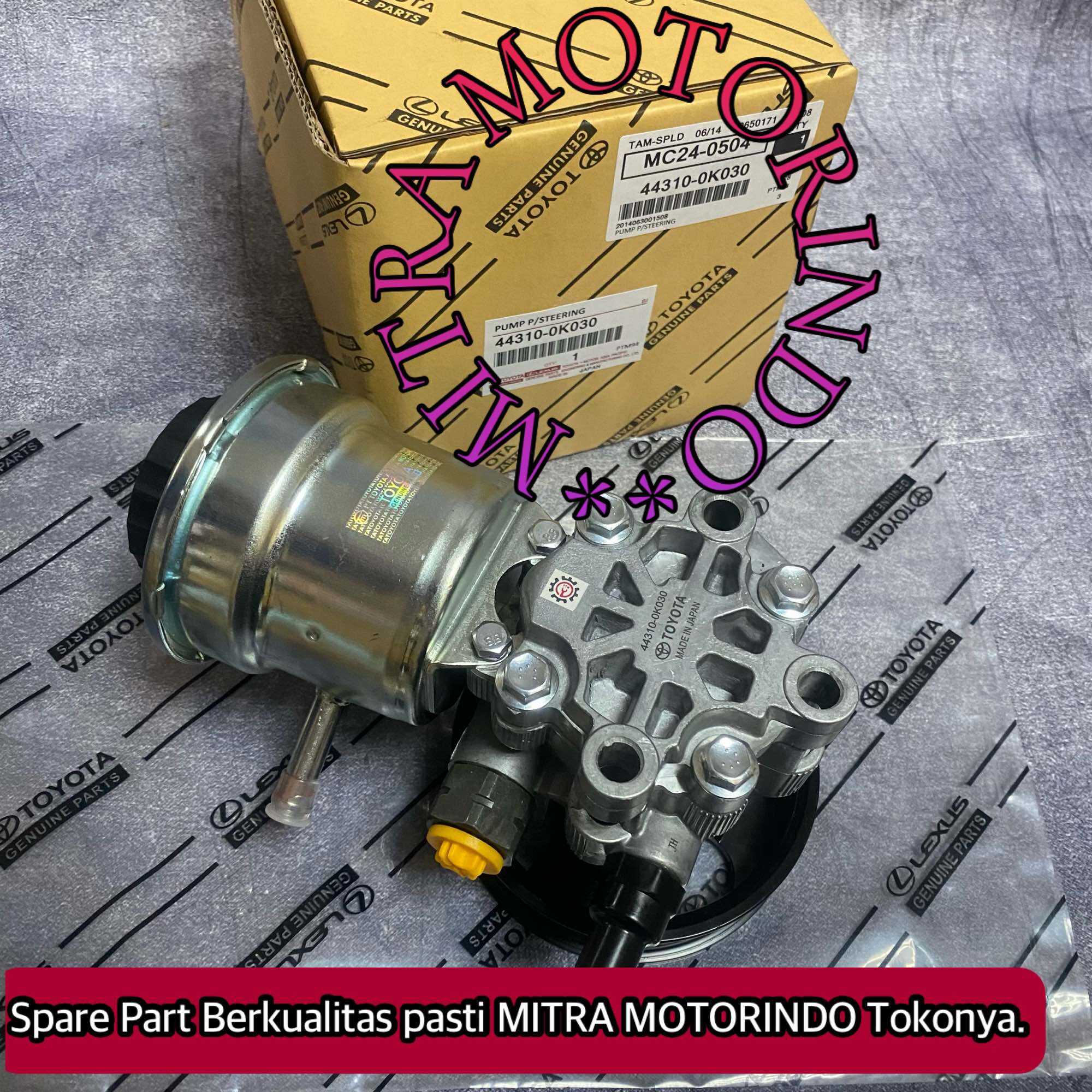 pompa power steering inova innova bensin hilux bensin 2.0cc original 44310-0K030 Harga 1,200,000 rupiah*Gratis Ongkir