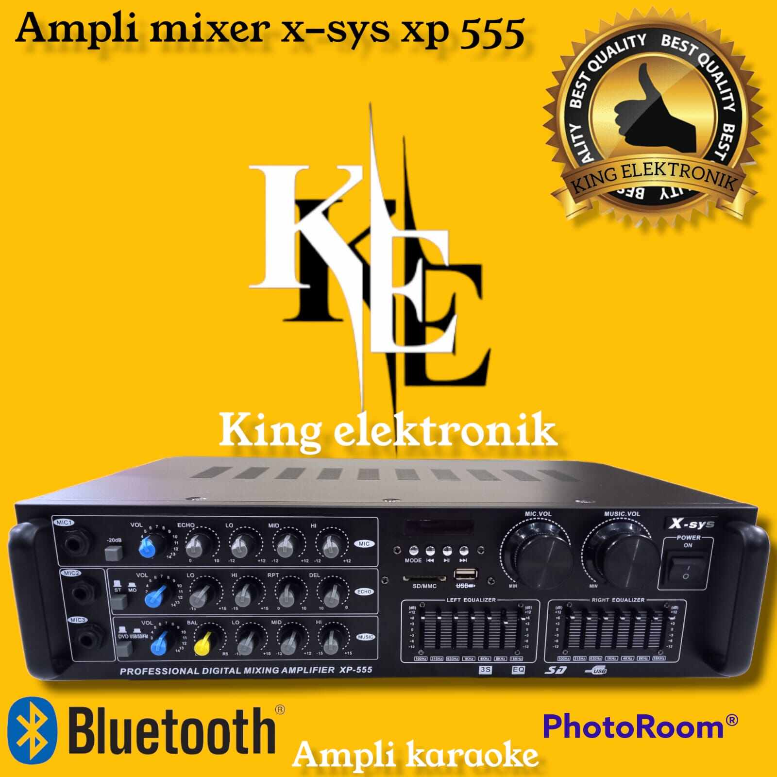POWER AMPLIFIER AMPLI MIXER XSYS xp 555 BLUETOOTH (HARGA SUDAH