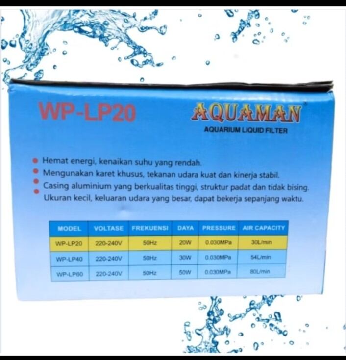 Pompa udara airpump Aerator Blower udara  AQUAMAN WP LP 20