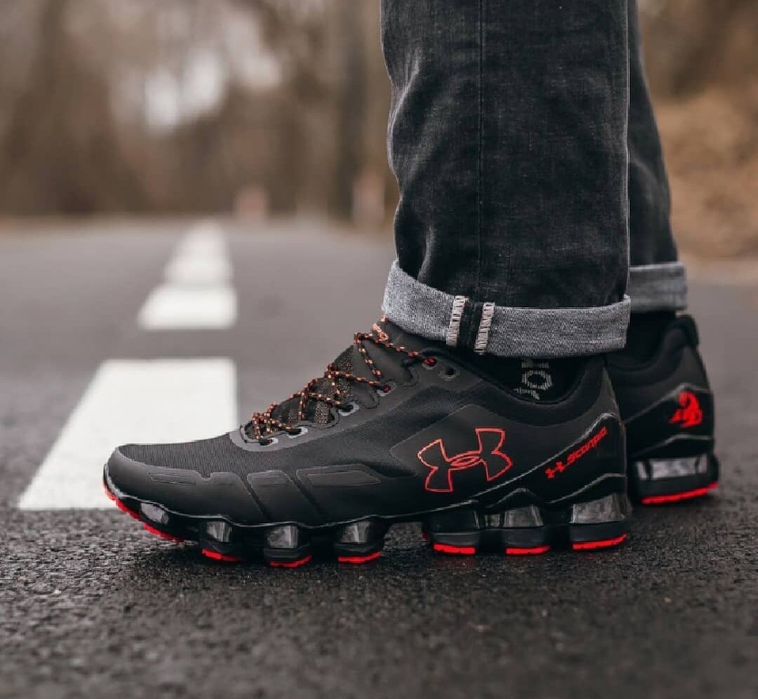 under armour black boots mens