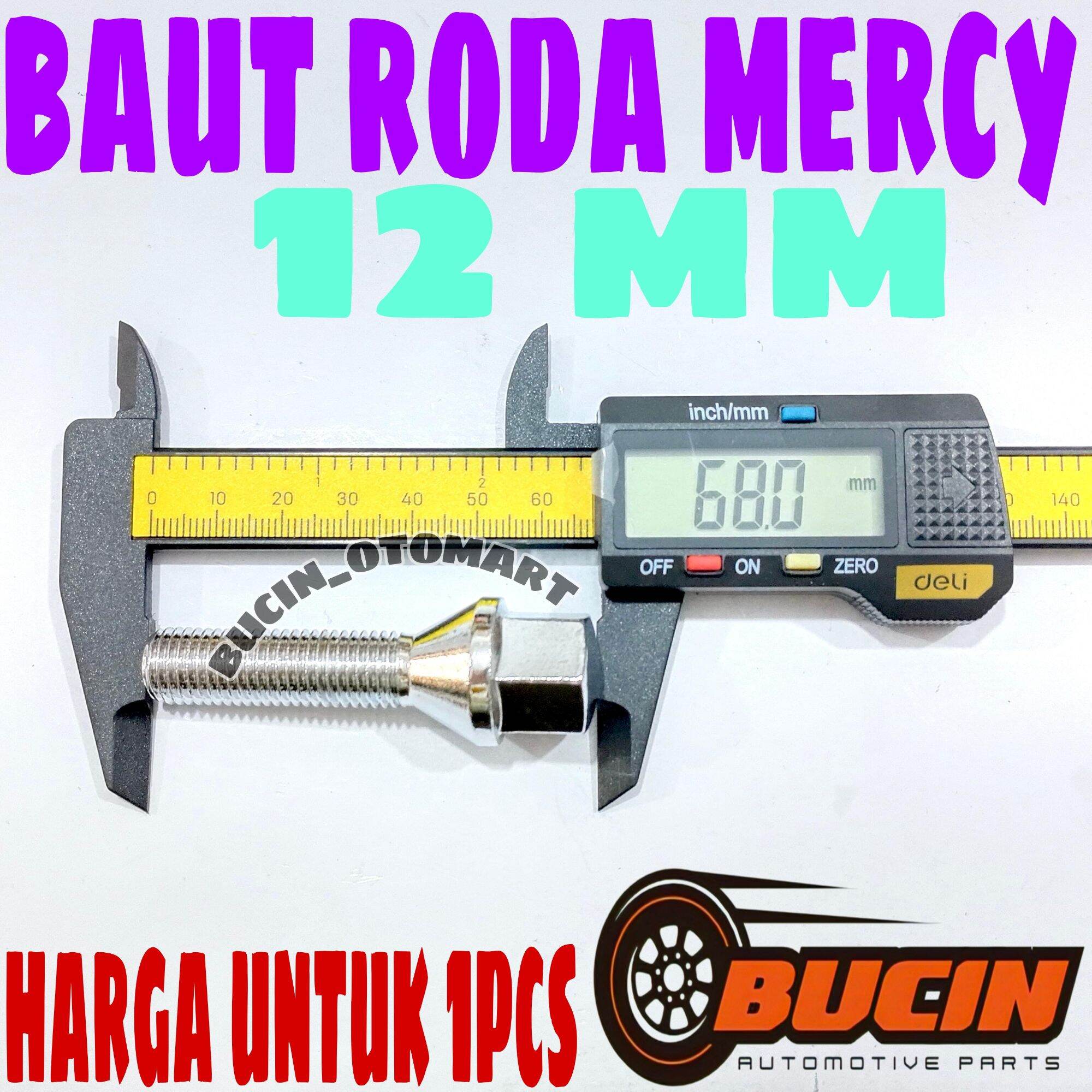 Mercy 12 Roda Baut Roda / Baut Mur Roda Mercy 12 MM - Harga untuk 1Pcs | Lazada Indonesia