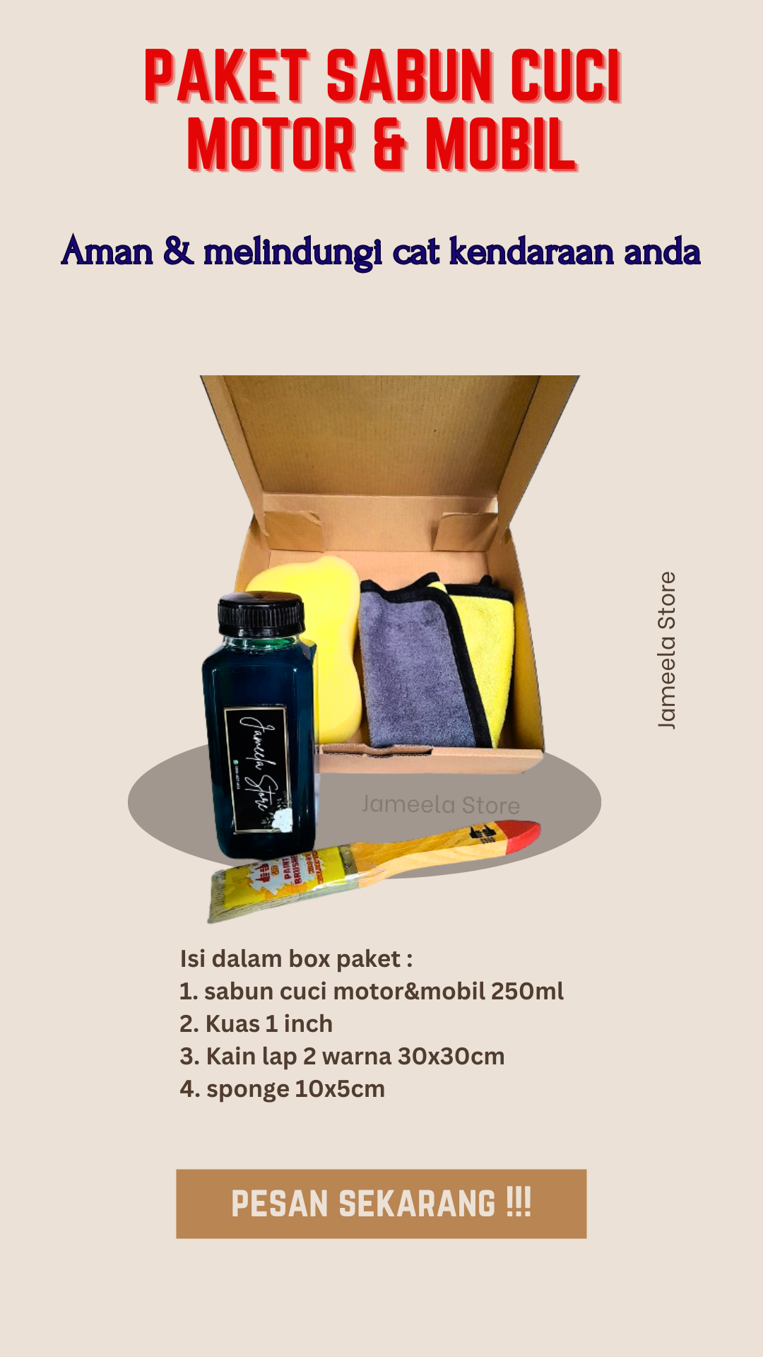 Paket Sabun Cuci Mobil & Motor Harga 26,000 rupiah*Gratis Ongkir