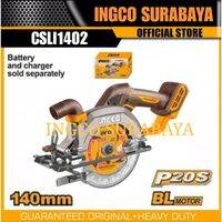 INGCO CSLI1402 P20S CIRCULAR SAW CORDLESS MINI 5″ MESIN POTONG GERGAJI SERKEL KAYU BATERAI
