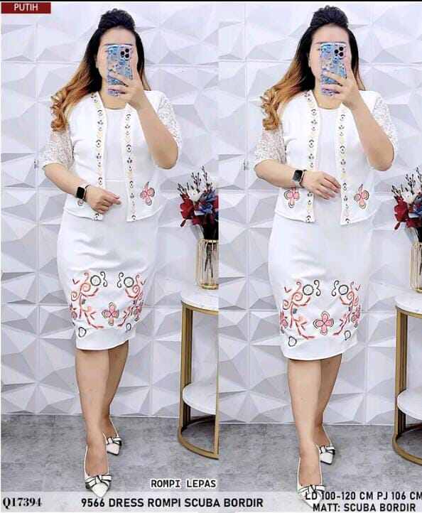 Removable Scuba Vest Dress / Christmas Scuba Dress Harga 170,000 rupiah*Gratis Ongkir