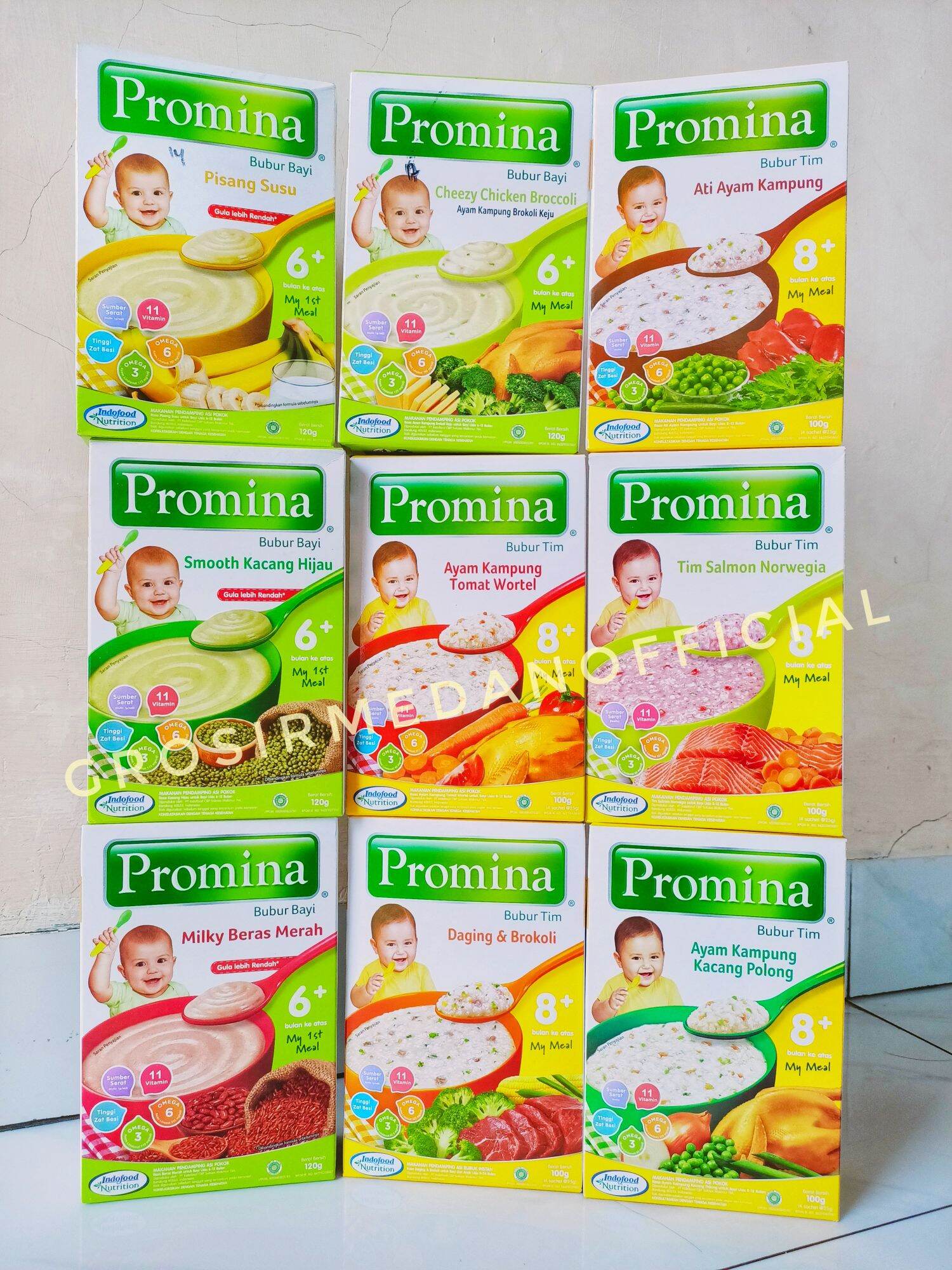 PROMINA BUBUR BAYI 6+ DAN 8+ BULAN - MAKANAN PENDAMPING ASI | Lazada ...