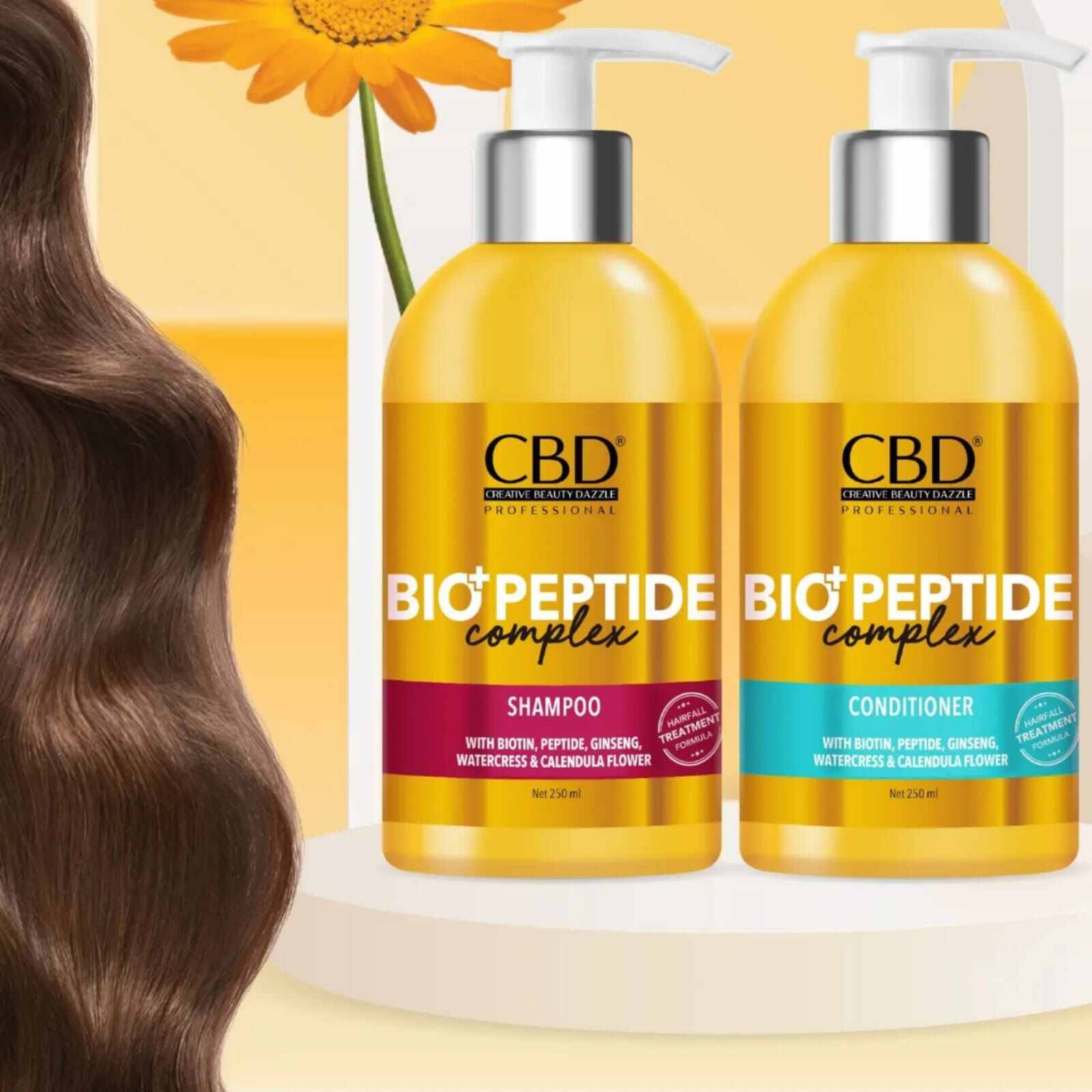 CBD BIO+PEPTIDE COMPLEX Shampoo / Conditioner 250ml. 