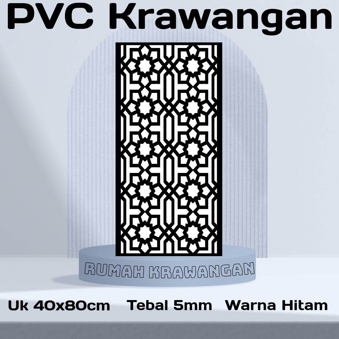 krawangan pvc board/foam board uk 40x80cm tebal 5mm - RK163
