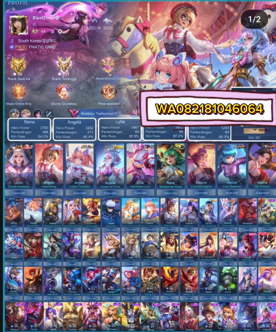 mobile legend akun mobile legend ml akun Sultan Lazada Indonesia