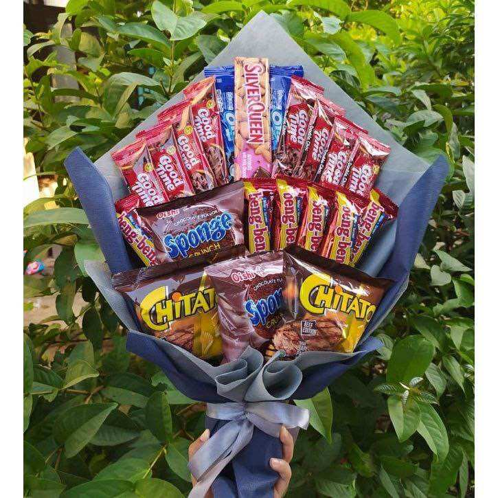 (B) BUKET SNACK COKLAT SILVERQUEEN BENG BENG VALENTINE DAYS / Anniversary