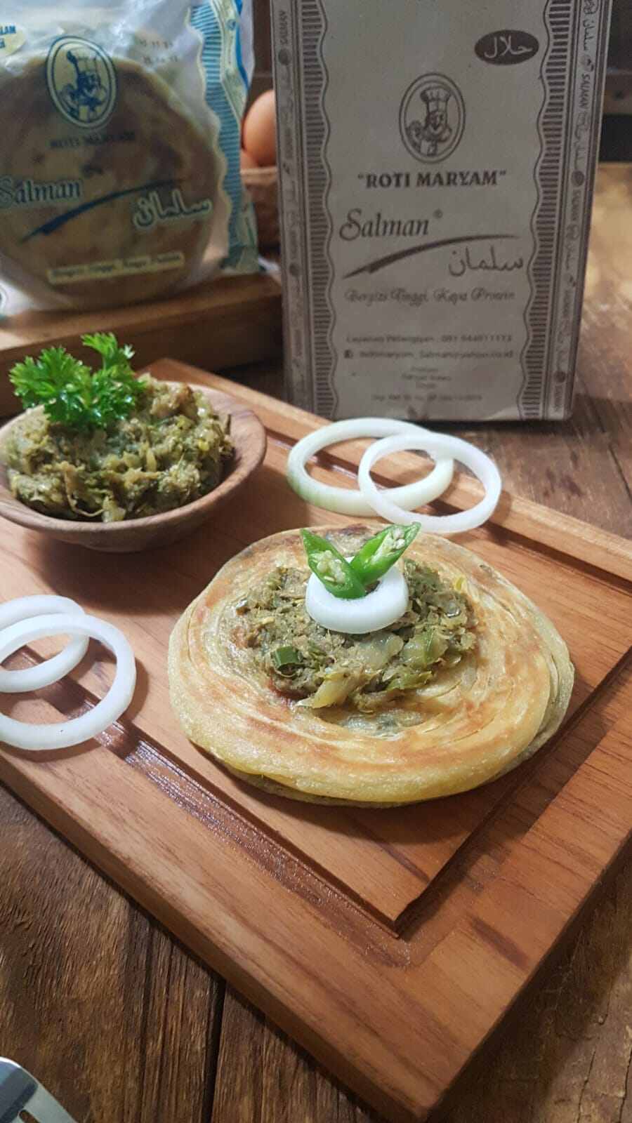 Roti maryam salman asli rasa DAGING 1 pack isi 5 roti mariam stasiun ...
