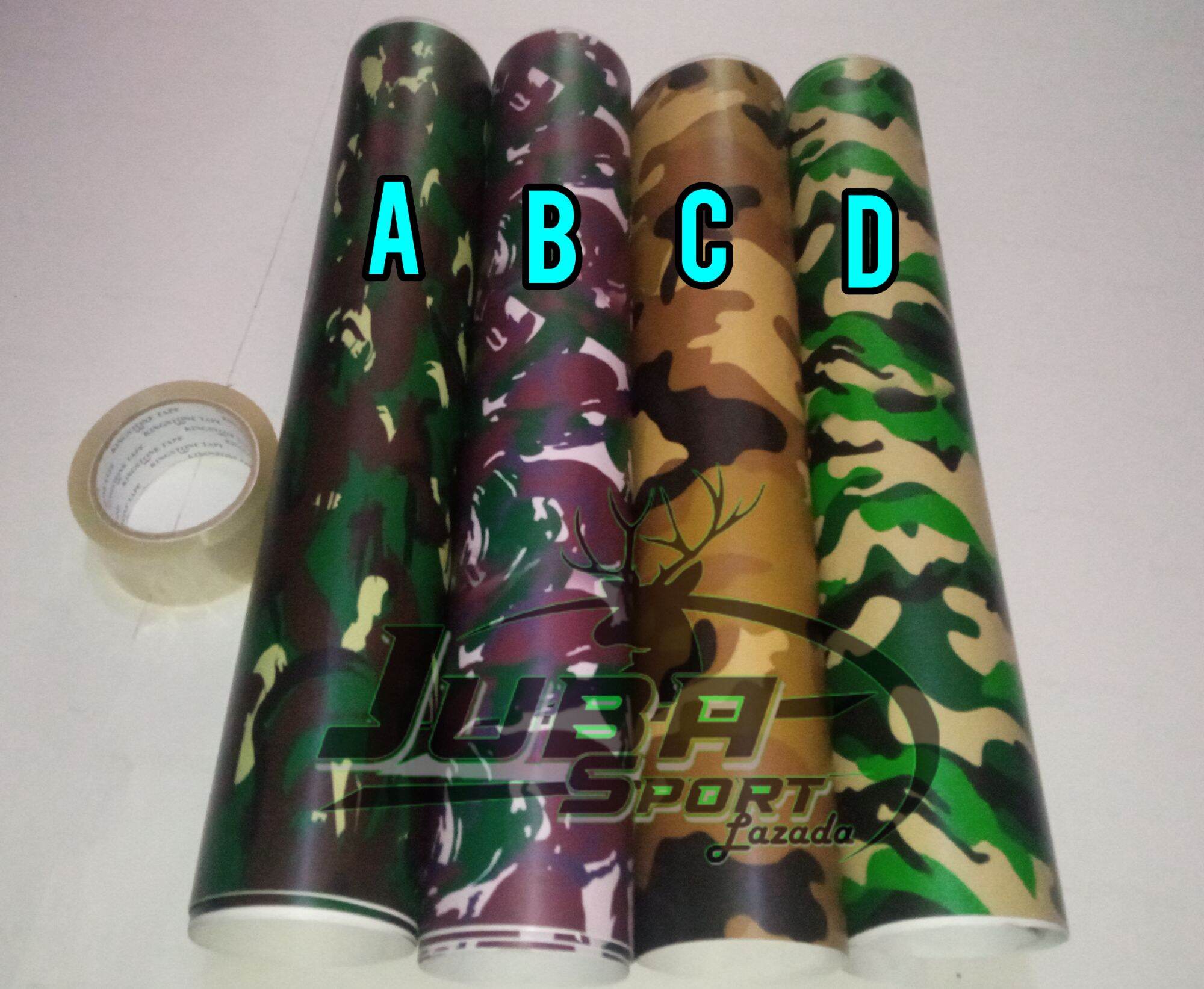 Stiker Camo Doreng Loreng Laminasi Doff Lazada Indonesia