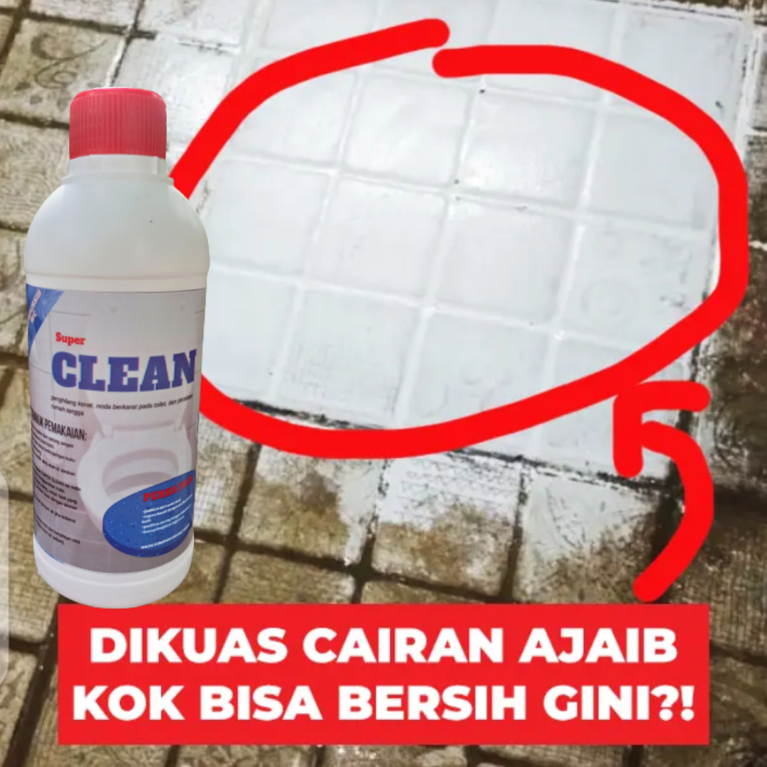 Super Clean Multifunctional Porcelain Bathroom Cleaner That Removes Rust Harga 14,999 rupiah*Gratis Ongkir