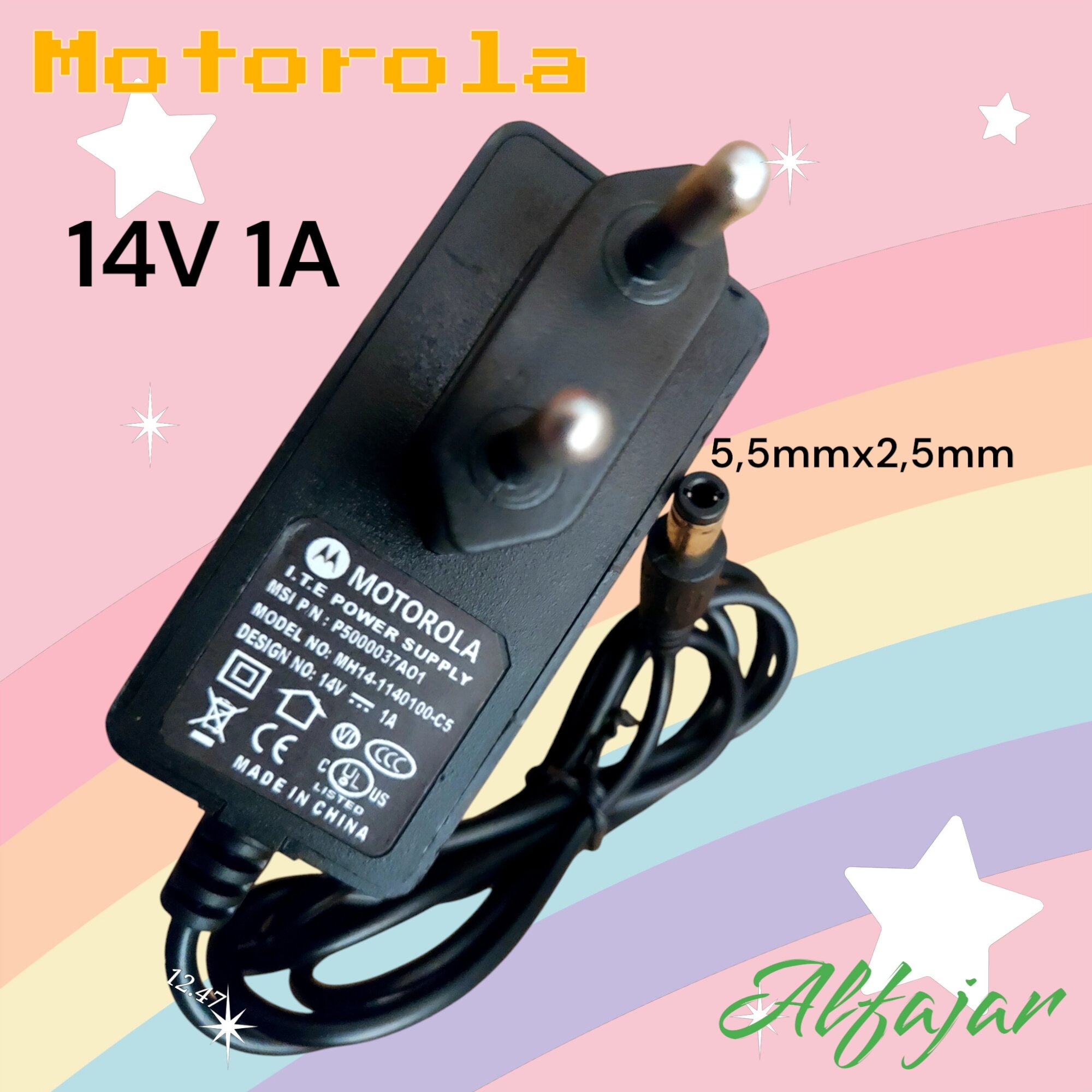 Adaptor Charger HT Motorola 14V 1A CP-1600 APX-1000 Harga  85,000 rupiah*Gratis Ongkir