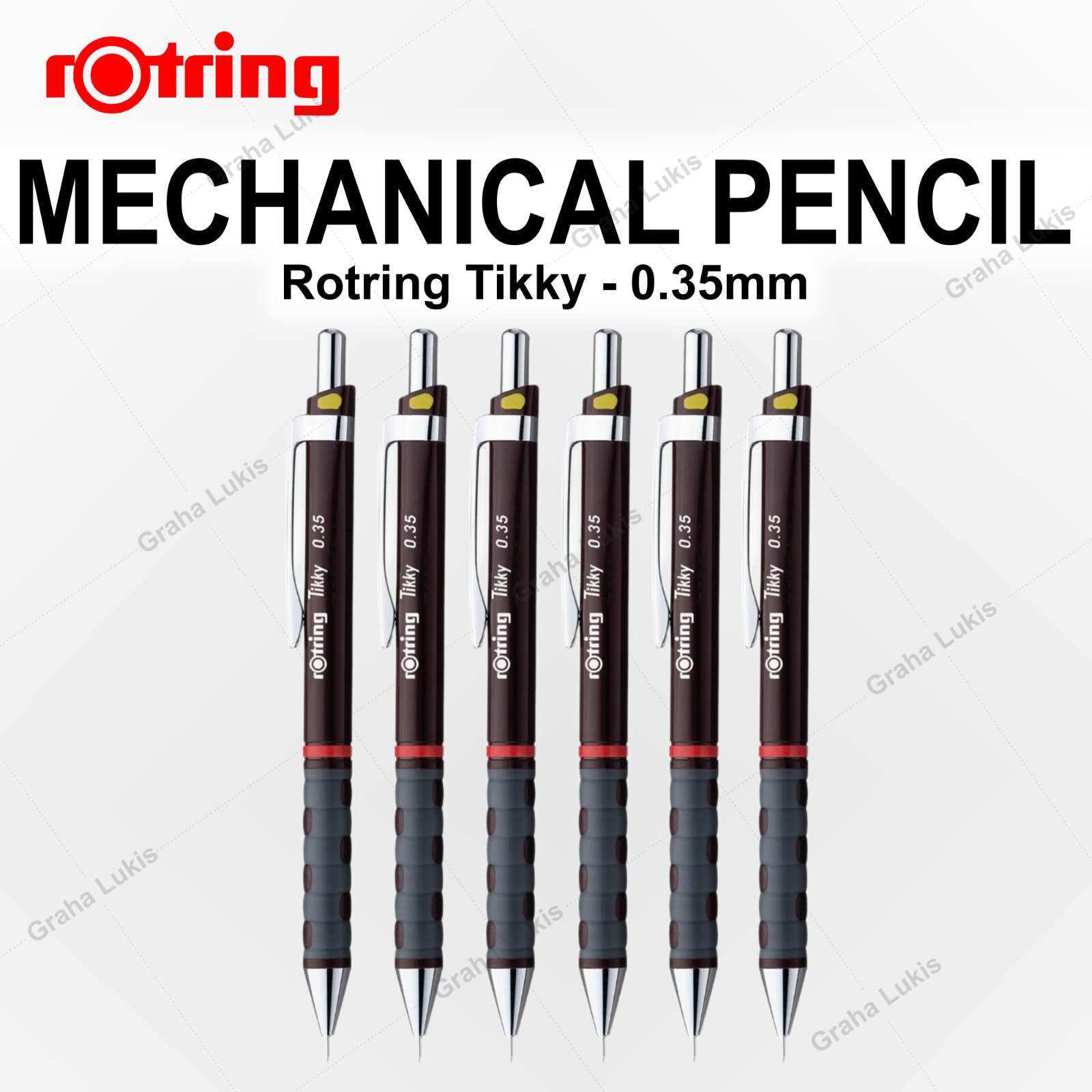 Rotring Tikky Mechanical Pencil 0.35 mm - Burgundy / Black