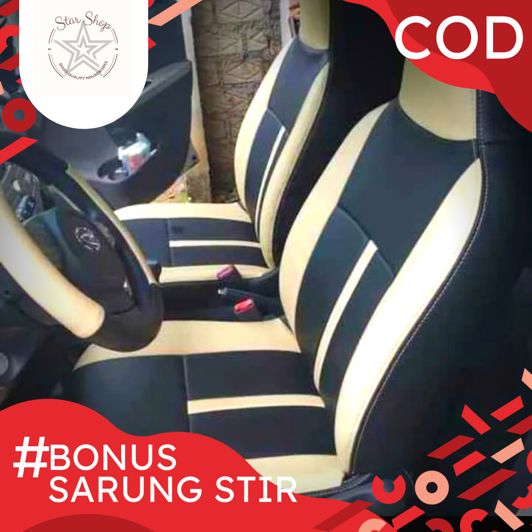 BONUS SARUNG STIR !! SARUNG JOK MOBIL AVANZA XENIA SIGRA CALYA BAHAN MEDIUM FERARY 3 BARIS Harga 850,000 rupiah*Gratis Ongkir