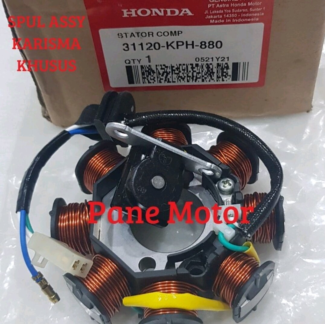 SPUL SPULL STATOR ASSY KHUSUS KARISMA KHARISMA ORISINIL AHM 31120-KPH ...
