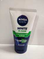 Nivea Men Facial Scrub 100ml Bright oil Clear Pore Minimizing Carnitine Power dan kecilkan Pori kulit