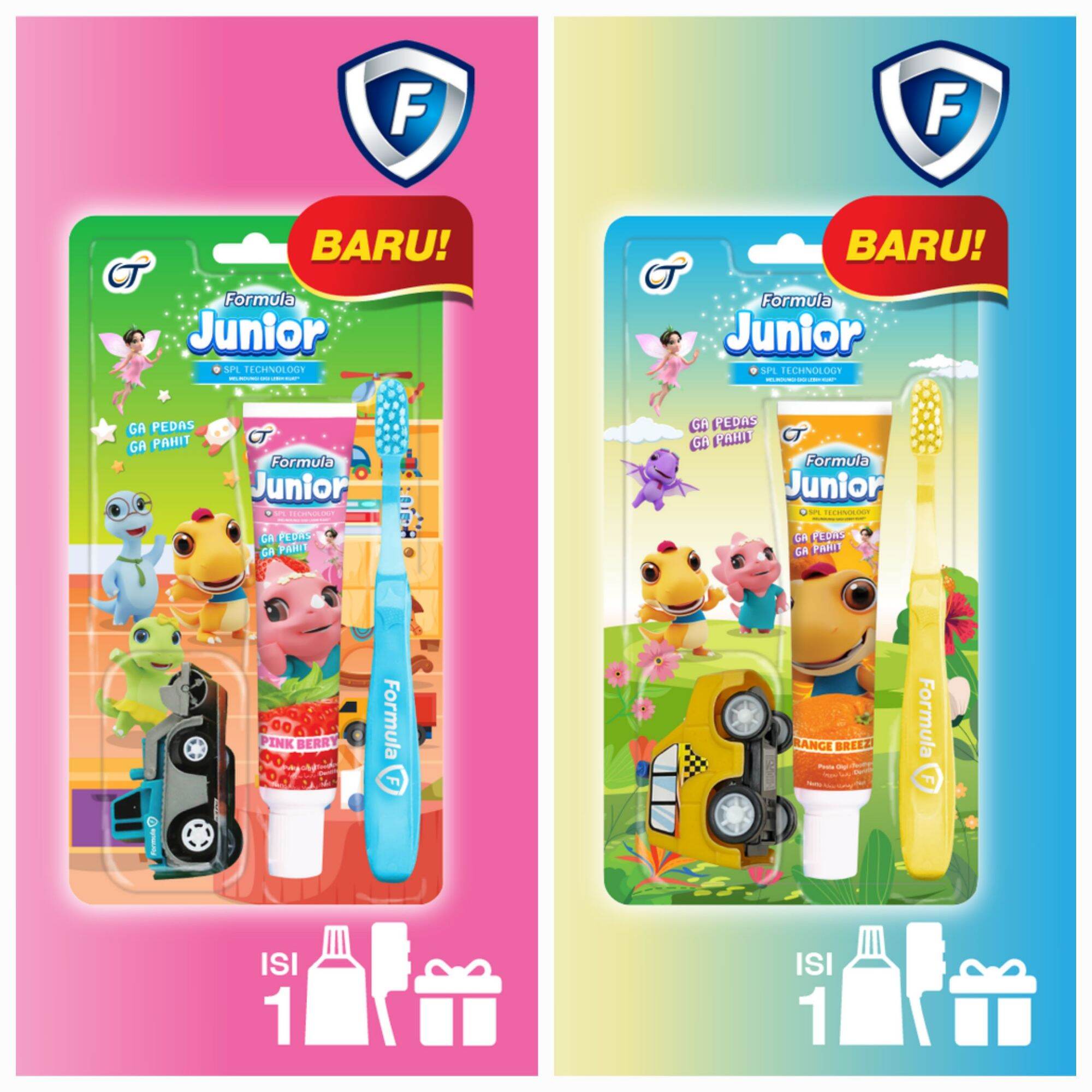 Formula Junior 2in1 Sikat Gigi & Pasta Gigi Free Mainan - Odol Set Anak Kids Bonus Gift