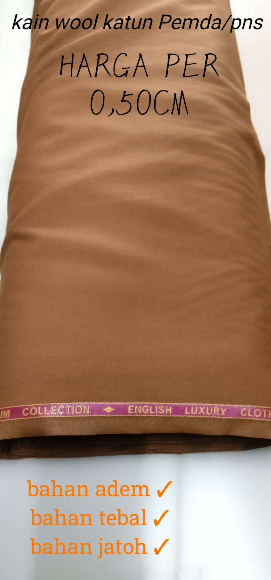 Kain Bahan Wool Katun khaki Premium / Seragam Pemda, PNS | Lazada Indonesia