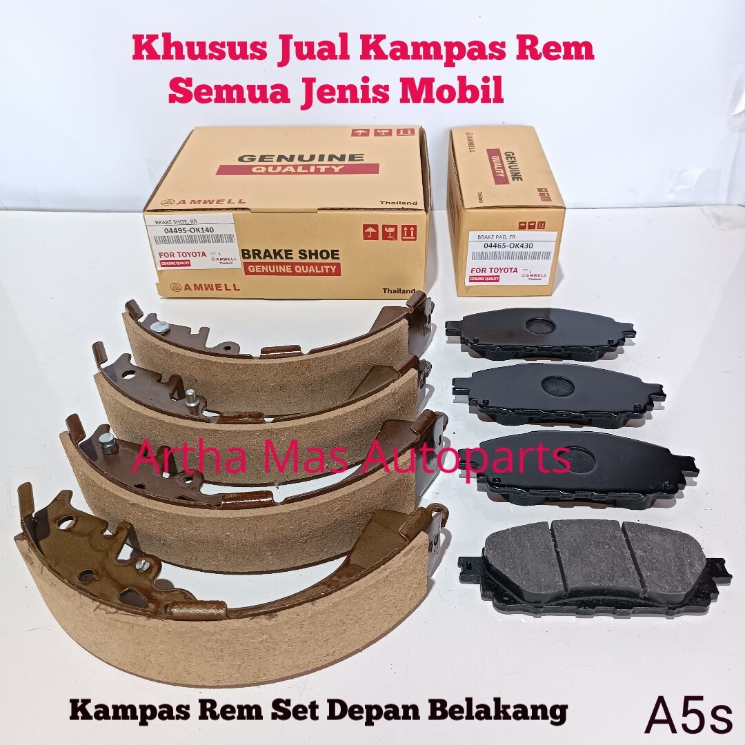 Kampas Rem Set Innova Reborn Inova New Komplit Depan Belakang Innova