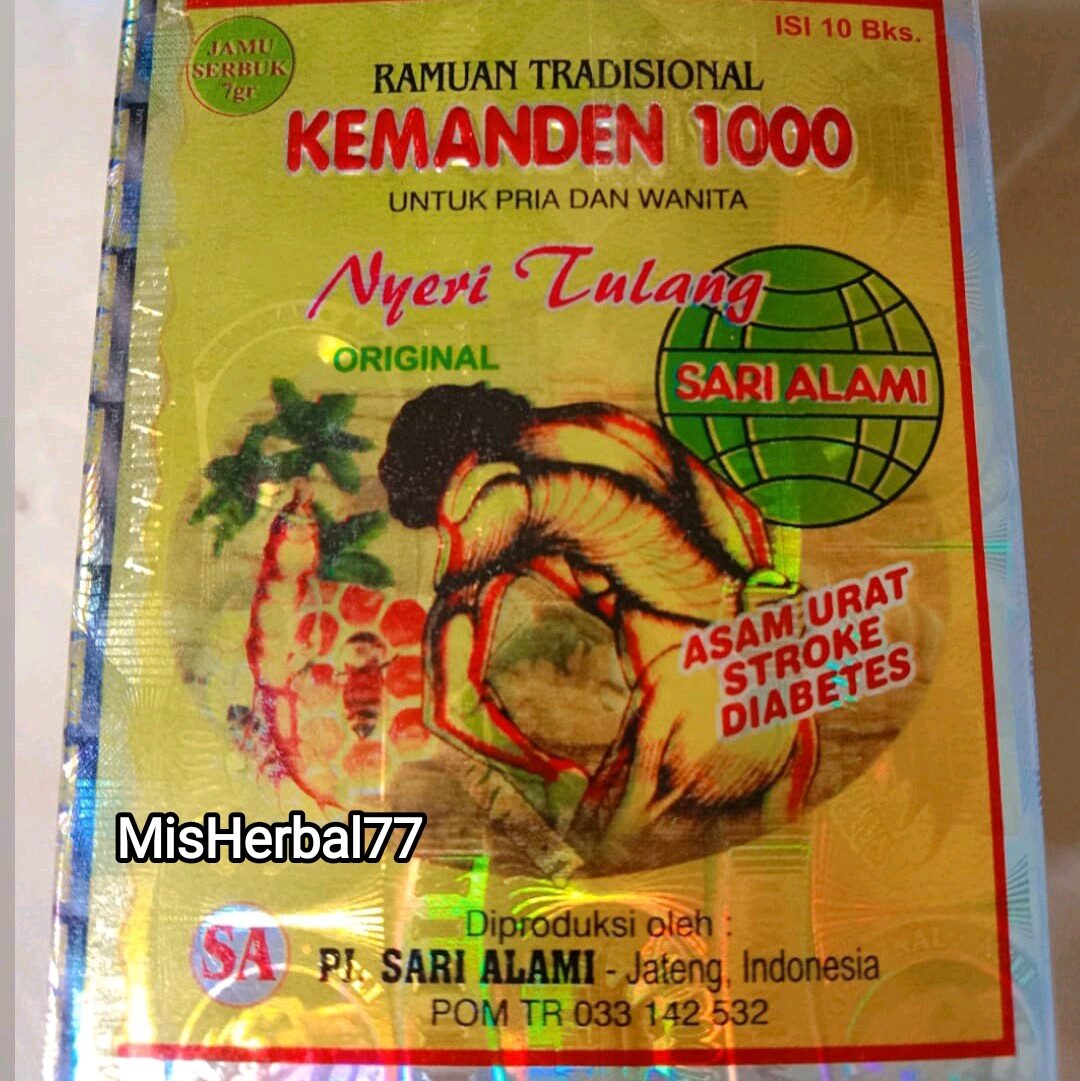 KEMANDEN 1000 NYERI TULANG SARI ALAMI ORIGINAL Jamu Asam urat nyeri tulang