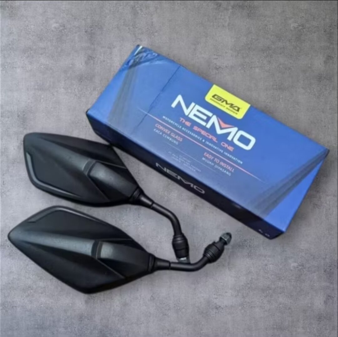 Nova Nemo Rearview Mirror Model Vario Gen2 Short Stem Pnp Vario 125 150 160 Stylo Pcx Aerox Nmax Scoopy Grand Filano Adv Xmax Freego Universal All Motorbikes Can Be Used Harga 54,900 rupiah*Gratis Ongkir