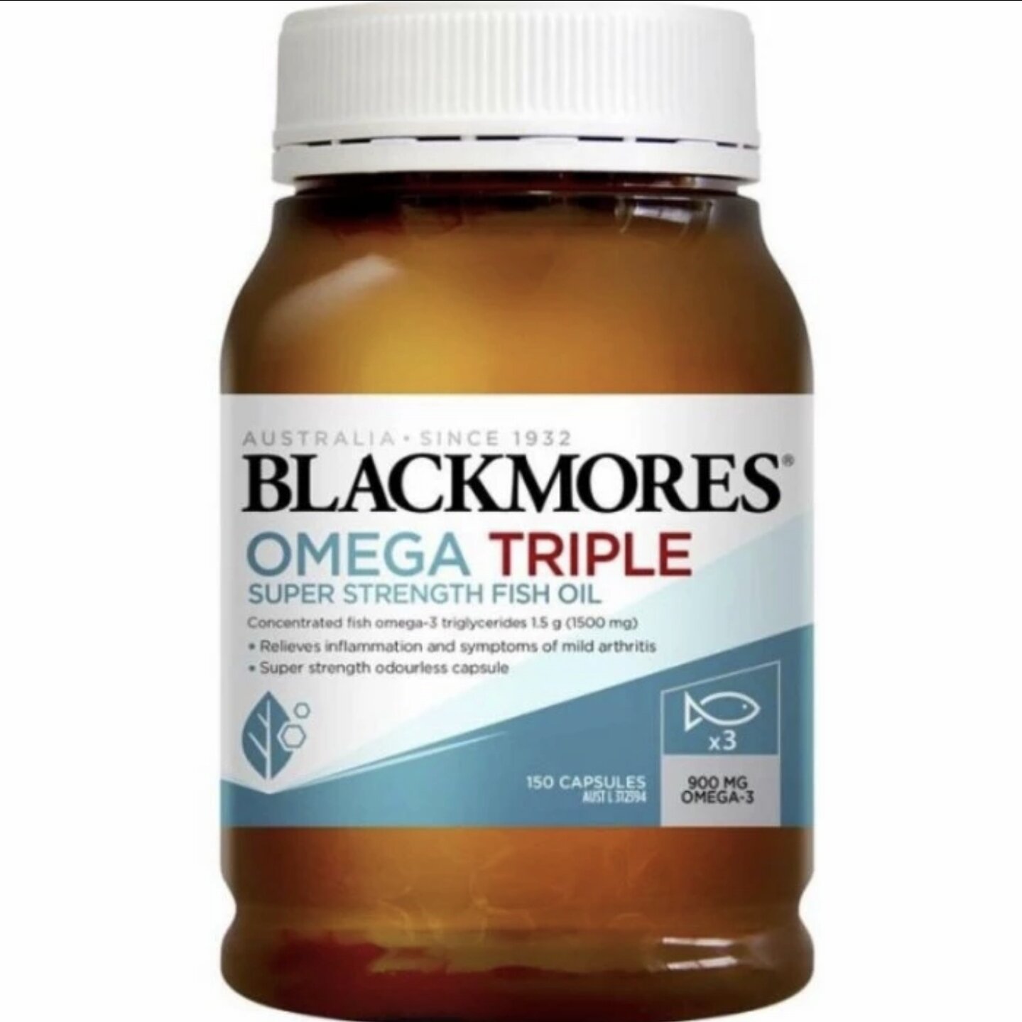 blackmores triple omega 3 minyak ikan fish oil 3x 150 Lazada Indonesia