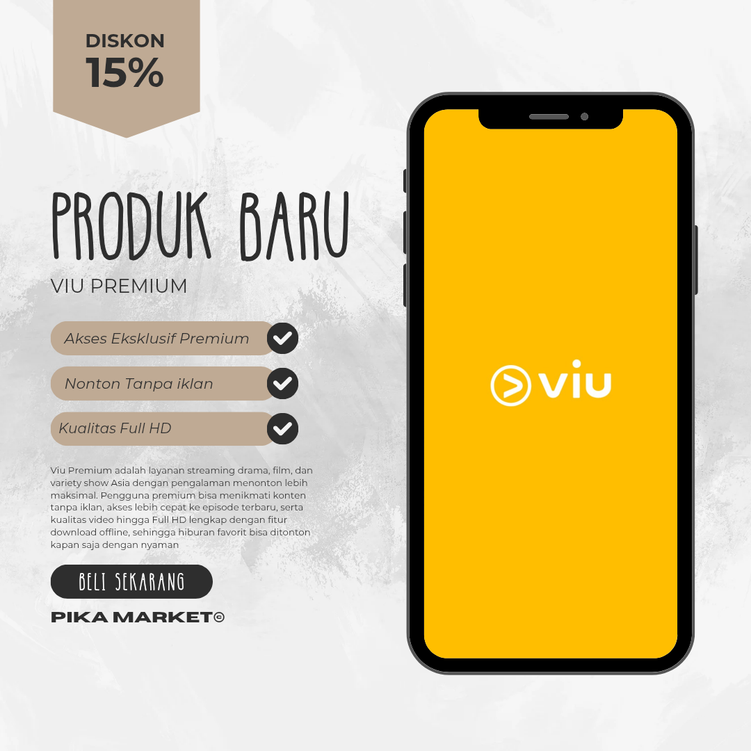 VIU PREMIUM PRIVATE 3 DAN 6 BULAN HIGH QUALITY Harga 10,000 rupiah*Gratis Ongkir