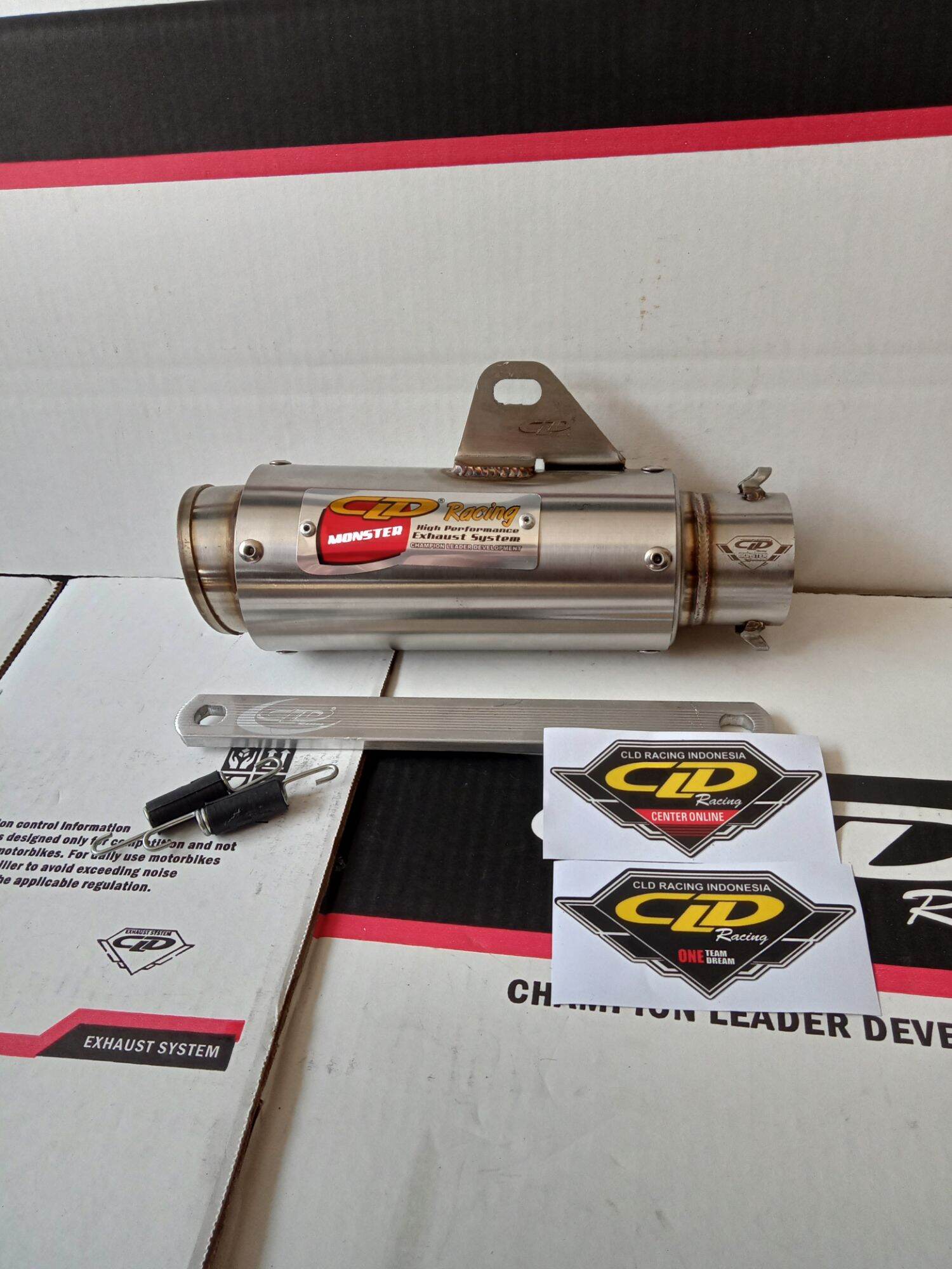 SELENCER SILENCER ONLY KNALPOT CLD RACING TIPE MONSTER RACE SETENGAH