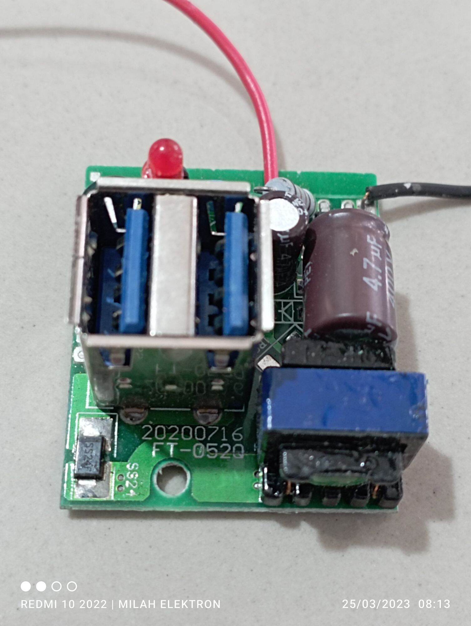 Modul charger hp 2 USB 1,5A 5V | Lazada Indonesia