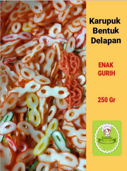 Kerupuk Angka 8 Kerupuk Seblak Gurih Mentah Lazada Indonesia