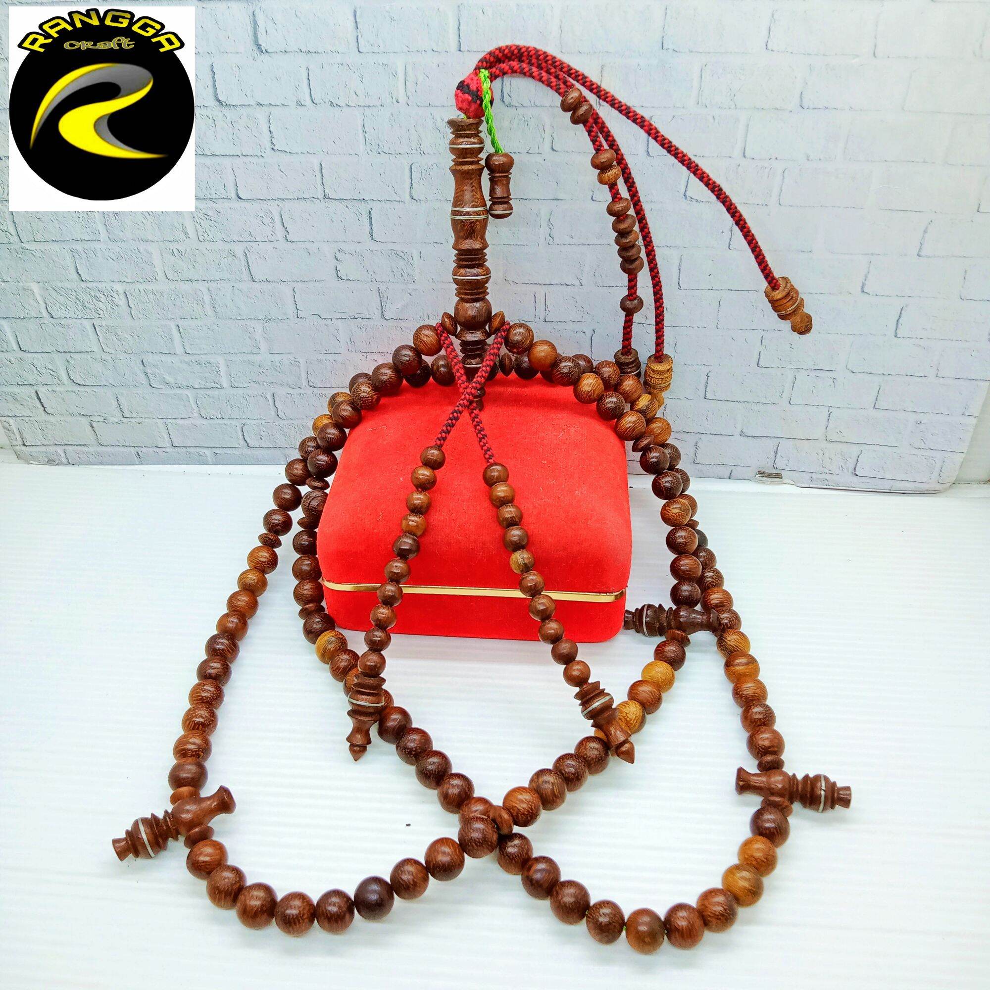tasbih tijani kayu kelor emas model bulat 8mm S77 Lazada Indonesia