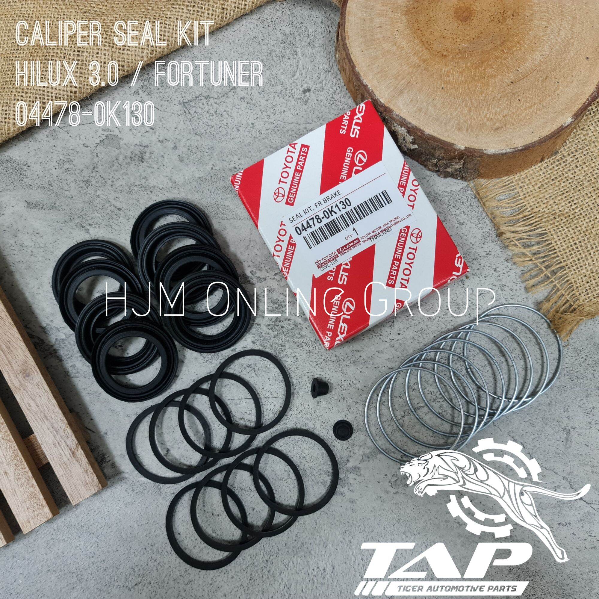 CALIPER KIT - SEAL KIT KARET REM CAKRAM DEPAN KALIPER DEPAN FORTUNER ...