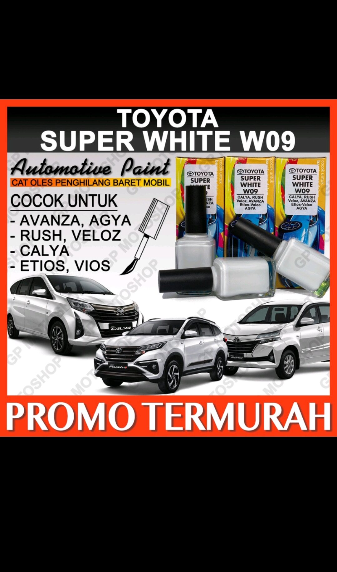 Cat Oles Toyota White Solid W09 Penghilang Baret Mobil Lecet Gores Avanza Agya Calya Rush Putih Giá 70,000 Đồng*Miễn phí vận chuyển