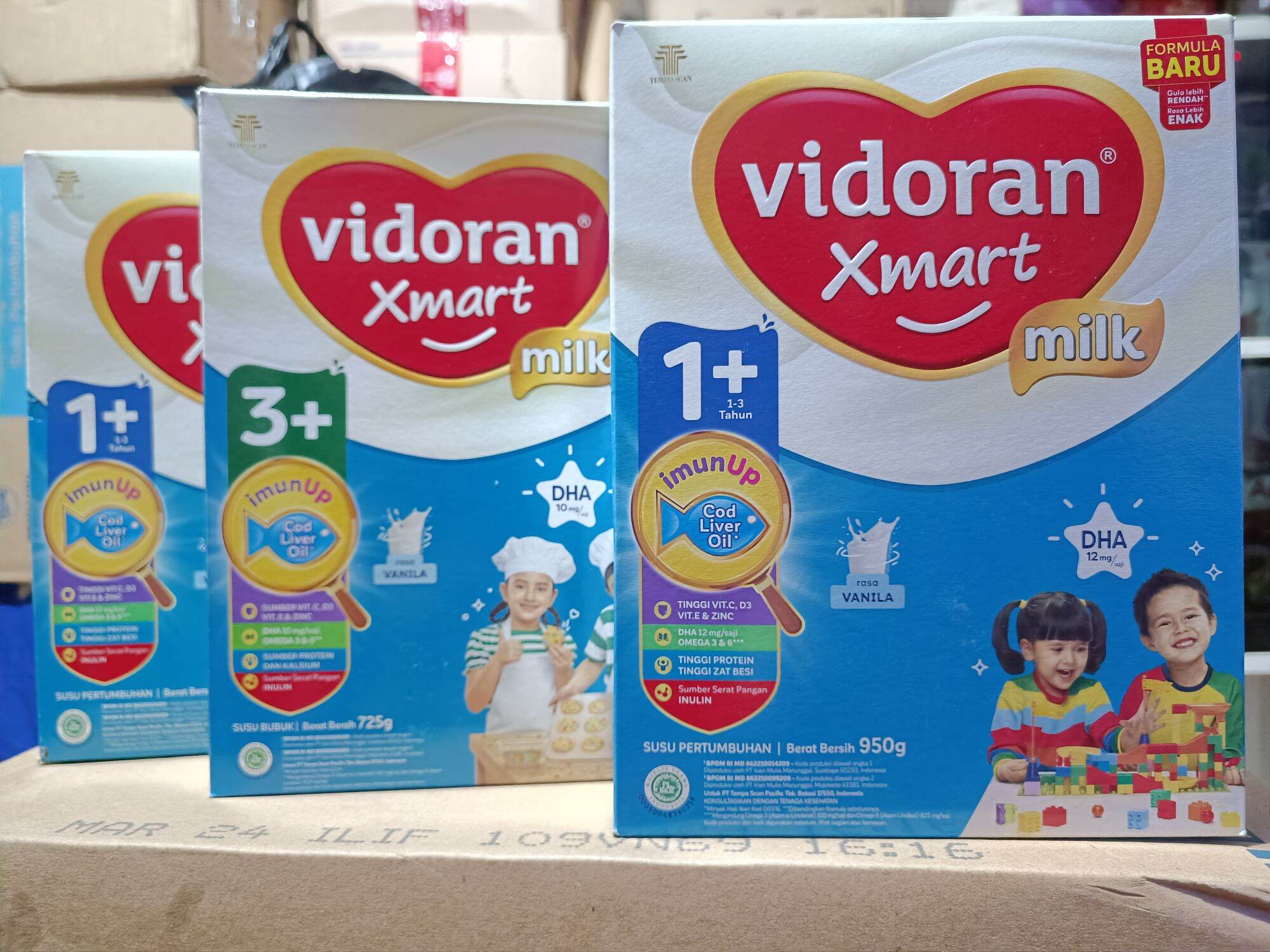 Susu Pertumbuhan Vidoran Xmart Milk Tahap Ukuran Gr Gr Rasa