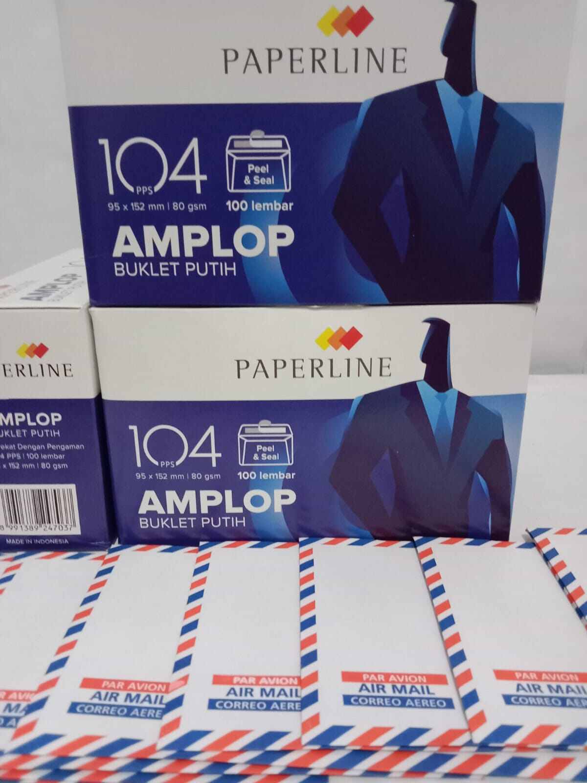 AMPLOP PAPERLINE Buklet Putih 95 x 152mm (1 pak isi 100 lembar)