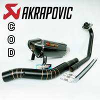 Knalpot Racing  Akrapovic Vixion R15 Xabre CBR CB Satria fu mx135 Mx king Verza Megapro dll  full system