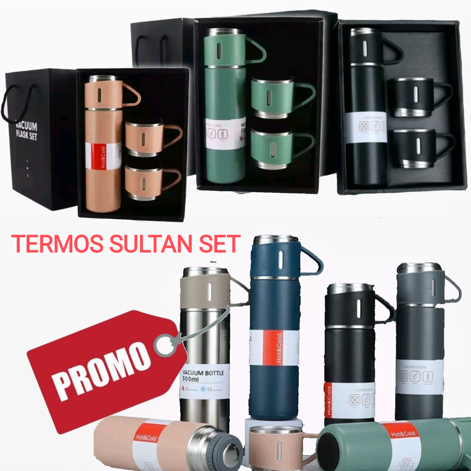 Termos Sultan Termos Vacuum Flask Cup Stainless Tumbler Thermos Botol Minum Termos Ml