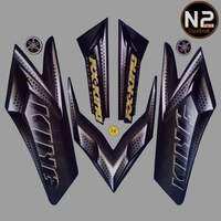 Fullset Striping Stiker Polet Yamaha RX KING 2008 Sticker List Body Rx King 2008 Hitam Berkualitas