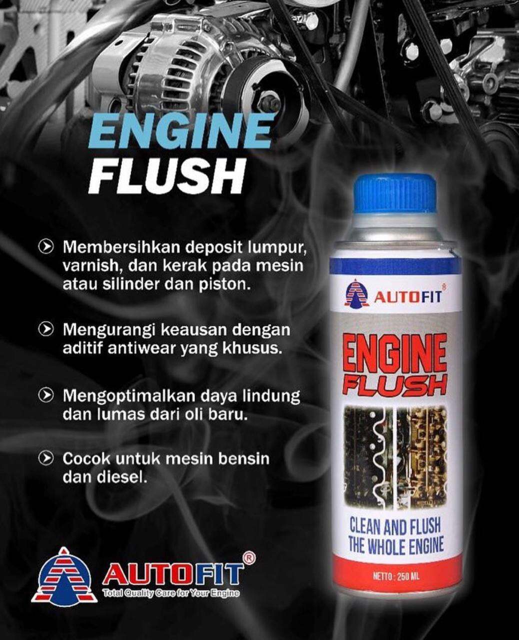 Pembersih Oli Mesin Mobil Engine Flush 250ml AUTOFIT Ampuh Kuras Kerak ...