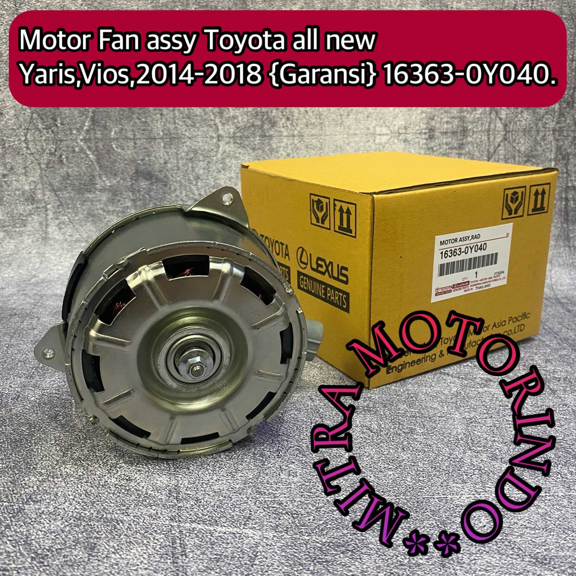 Motor Fan Assy Toyota All New Yaris/Vios 2014-2018 Garansi 16363-0Y040 Harga 352,000 rupiah*Gratis Ongkir