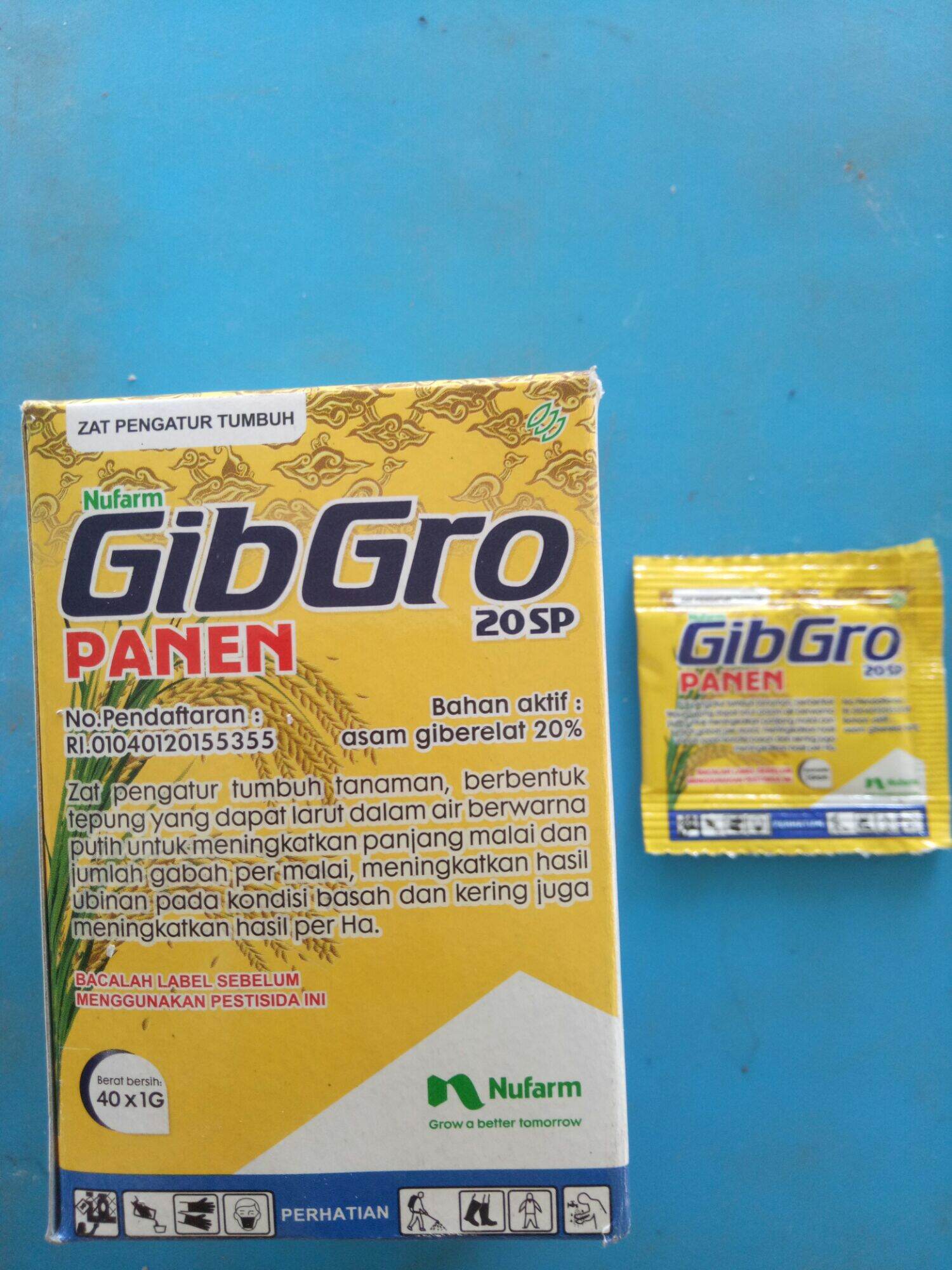 Gibgro Panen 20sp Zpt Tanaman Padi Asam Gibrelat 20 Produk Nufarm