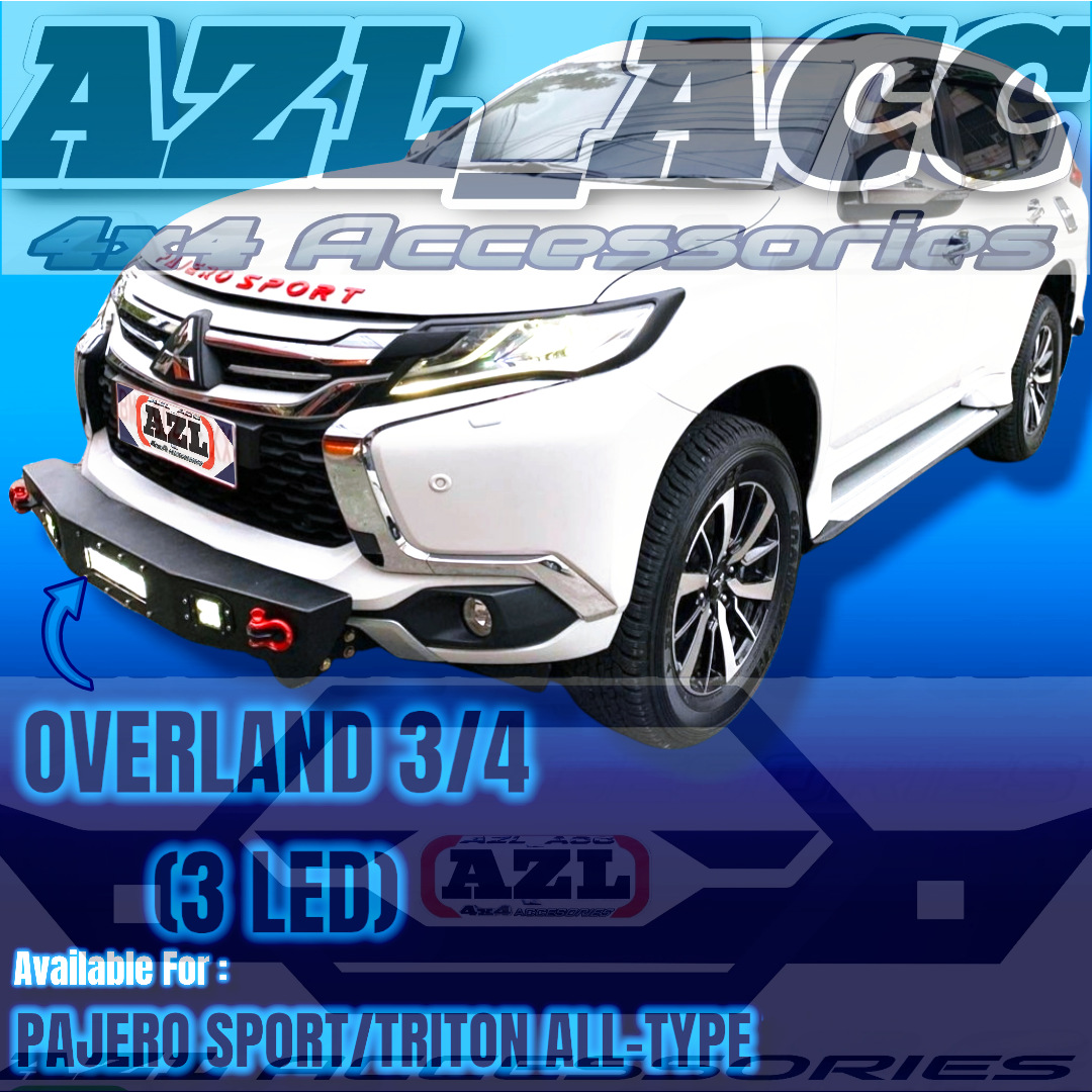 tanduk depan pajero lama dan baru model overland plus lampu Led dan