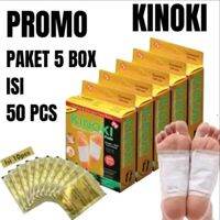 PAKET SPESIAL 5 Box ISI 50pcs KINOKI GOLD Koyo Detox Foot Patch Kaki