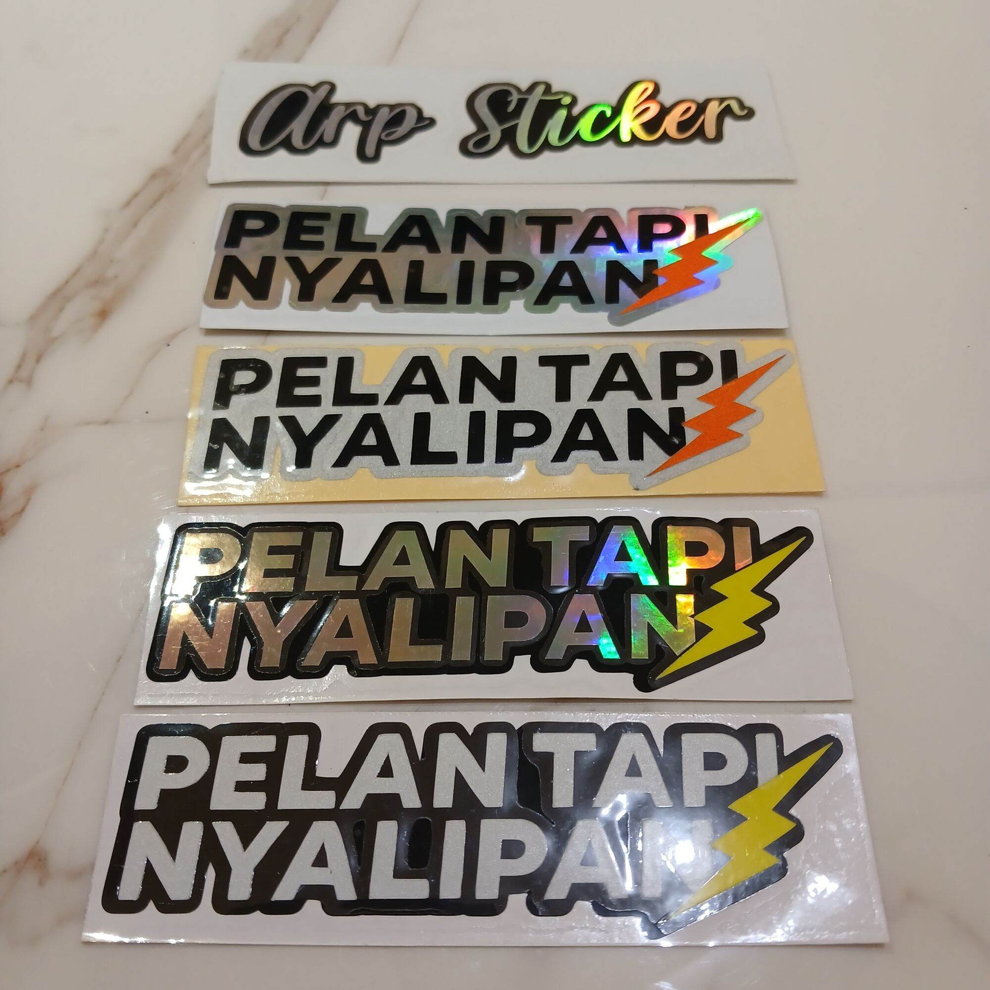STICKER STIKER PELAN TAPI NYALIPAN CUTTING Harga 3,500 rupiah*Gratis Ongkir