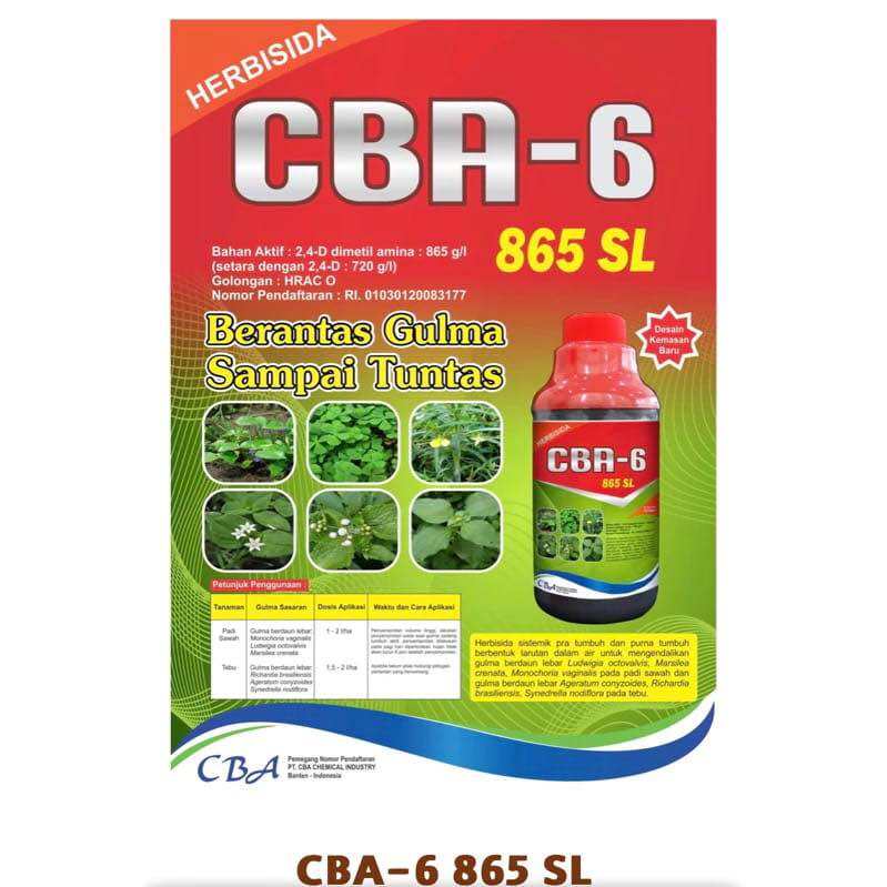 CBA-6 865 SL HERBISIDA SISTEMIK KEMASAN 1 LITER OBAT RACUN PEMBASMI ...